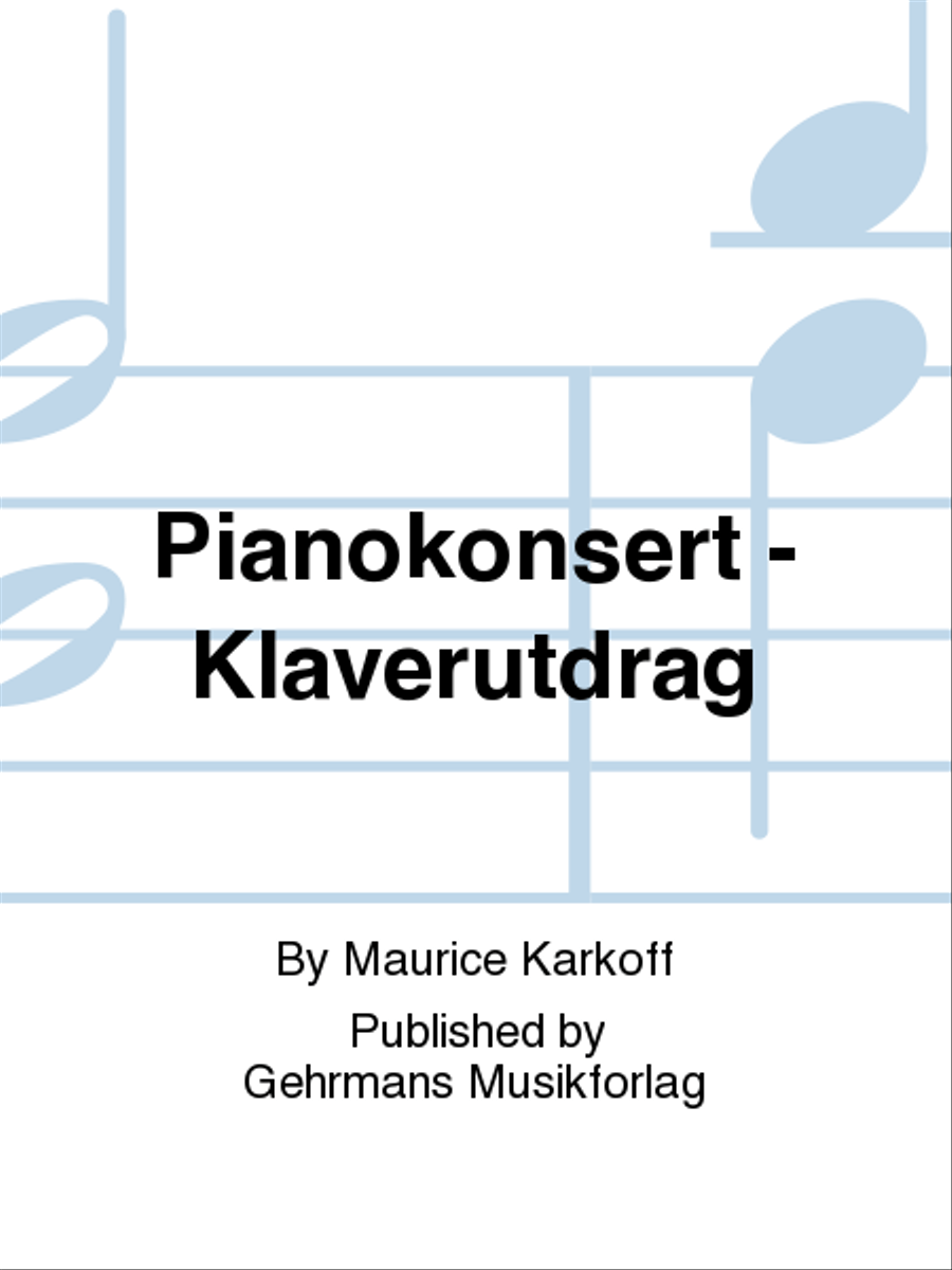 Pianokonsert - Klaverutdrag Piano Solo scores gallery preview page 1