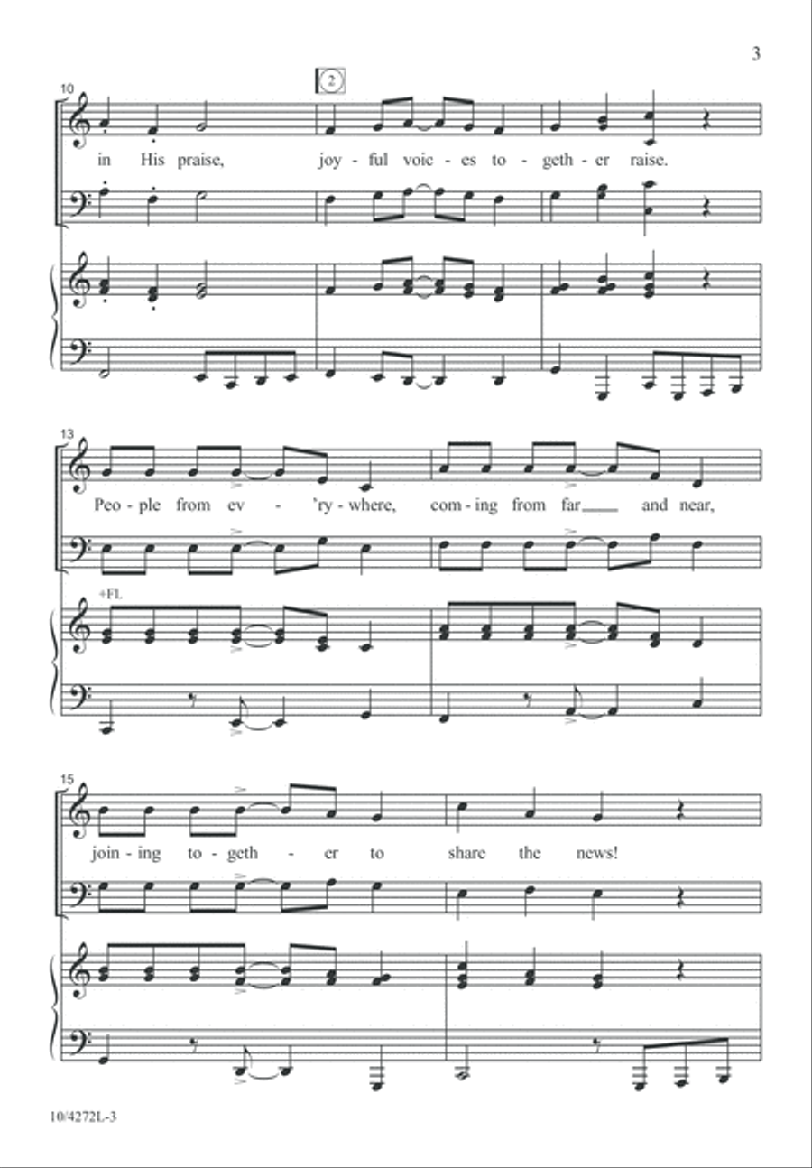 God Is Here! 4-Part scores gallery preview page 4
