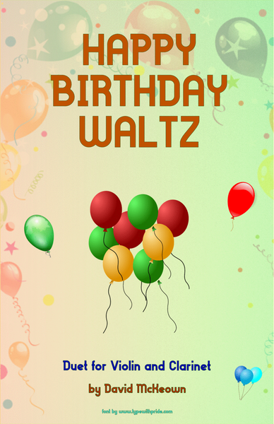 Happy Birthday Waltz, for Violin and Clarinet Duet