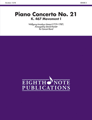 Book cover for Piano Concerto No. 21, K. 467 (Movement I)