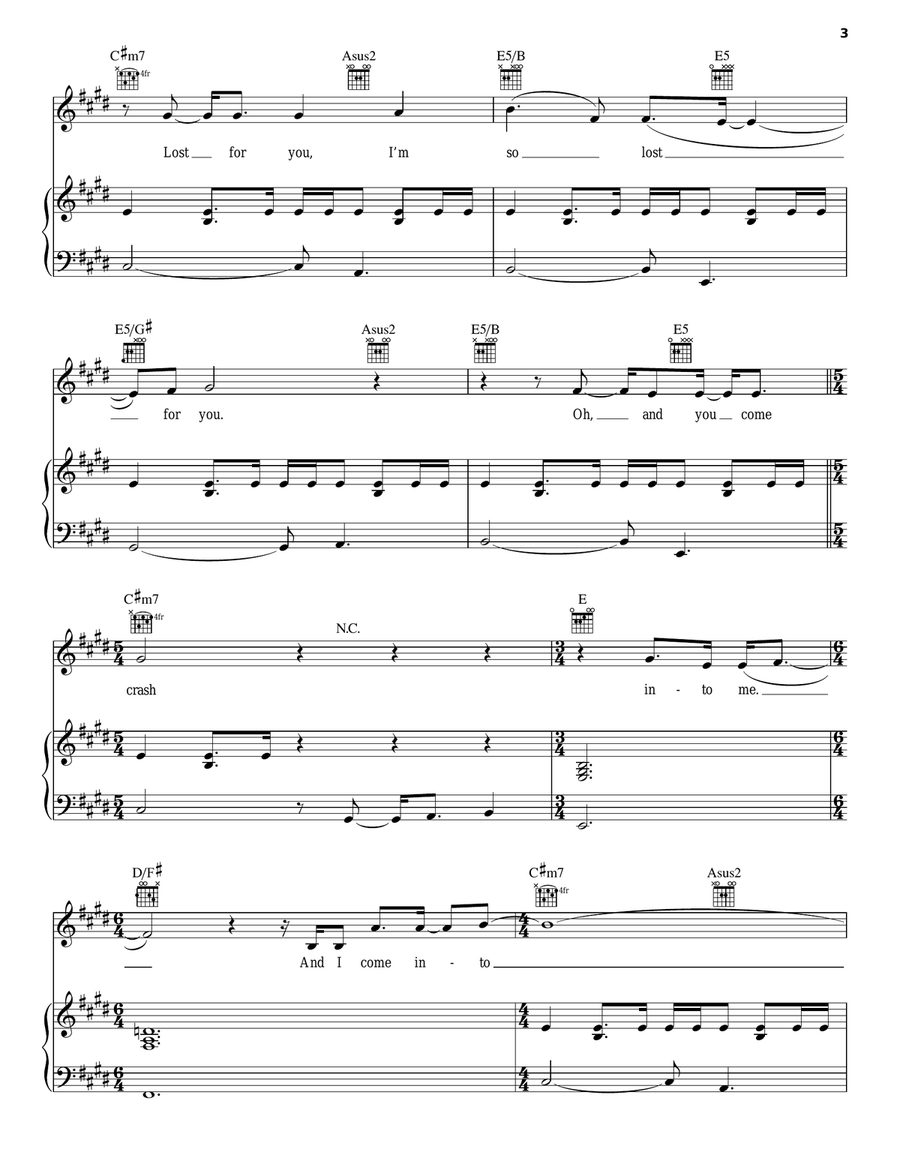 Crash Into Me Acoustic Guitar scores gallery preview page 3