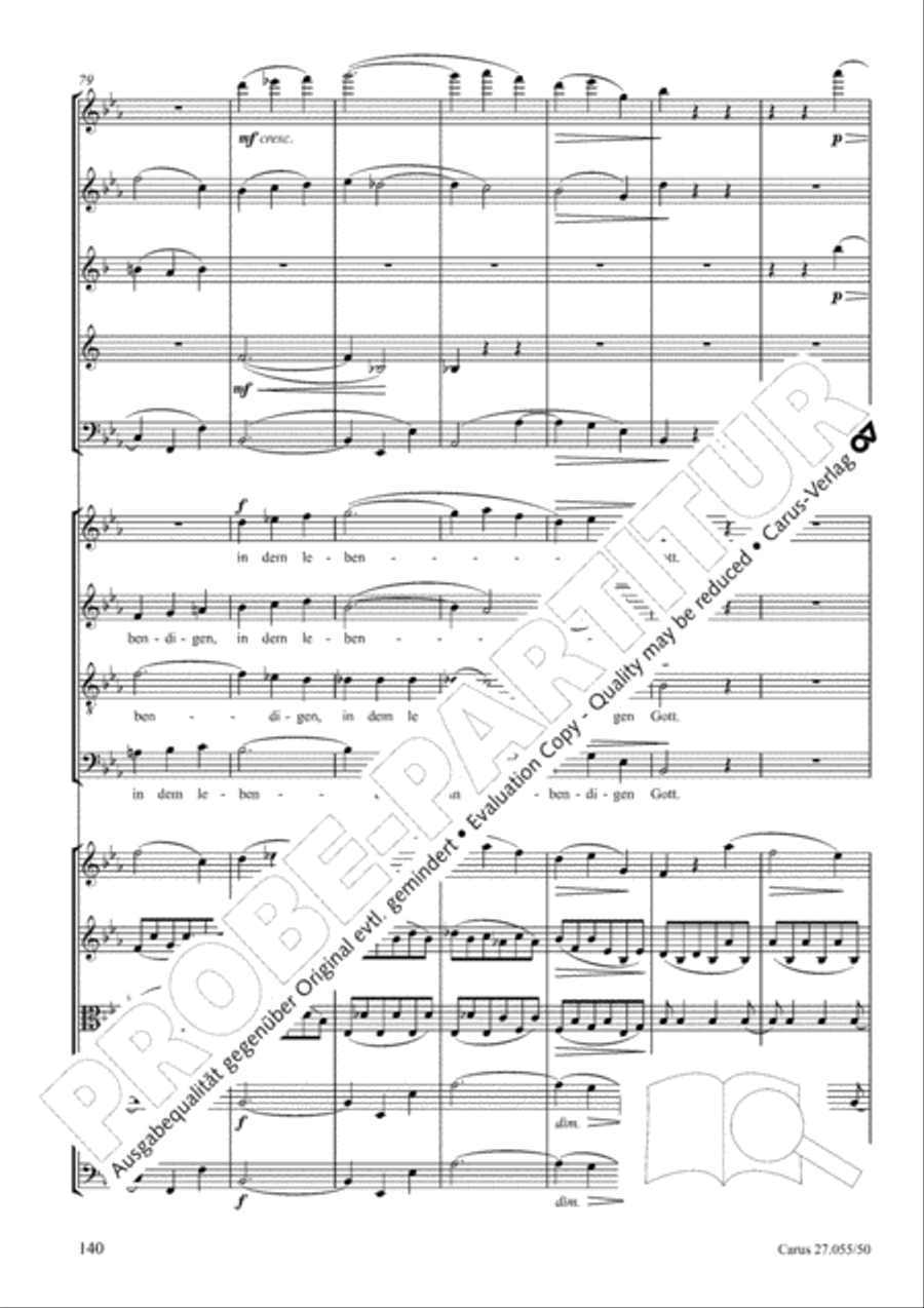 Ein Deutsches Requiem (German Requiem) 4-Part scores gallery preview page 147