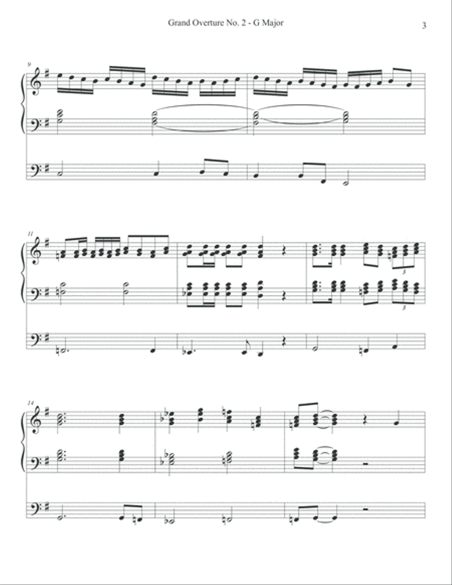 Grand Overture No. 2 - Organ in G Major Organ Solo scores gallery preview page 3