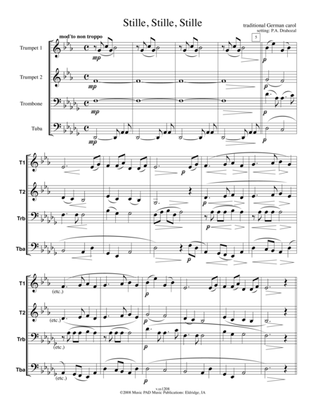 Stille Stille Stille (German Christmas Carol) For Mixed Brass Quartet