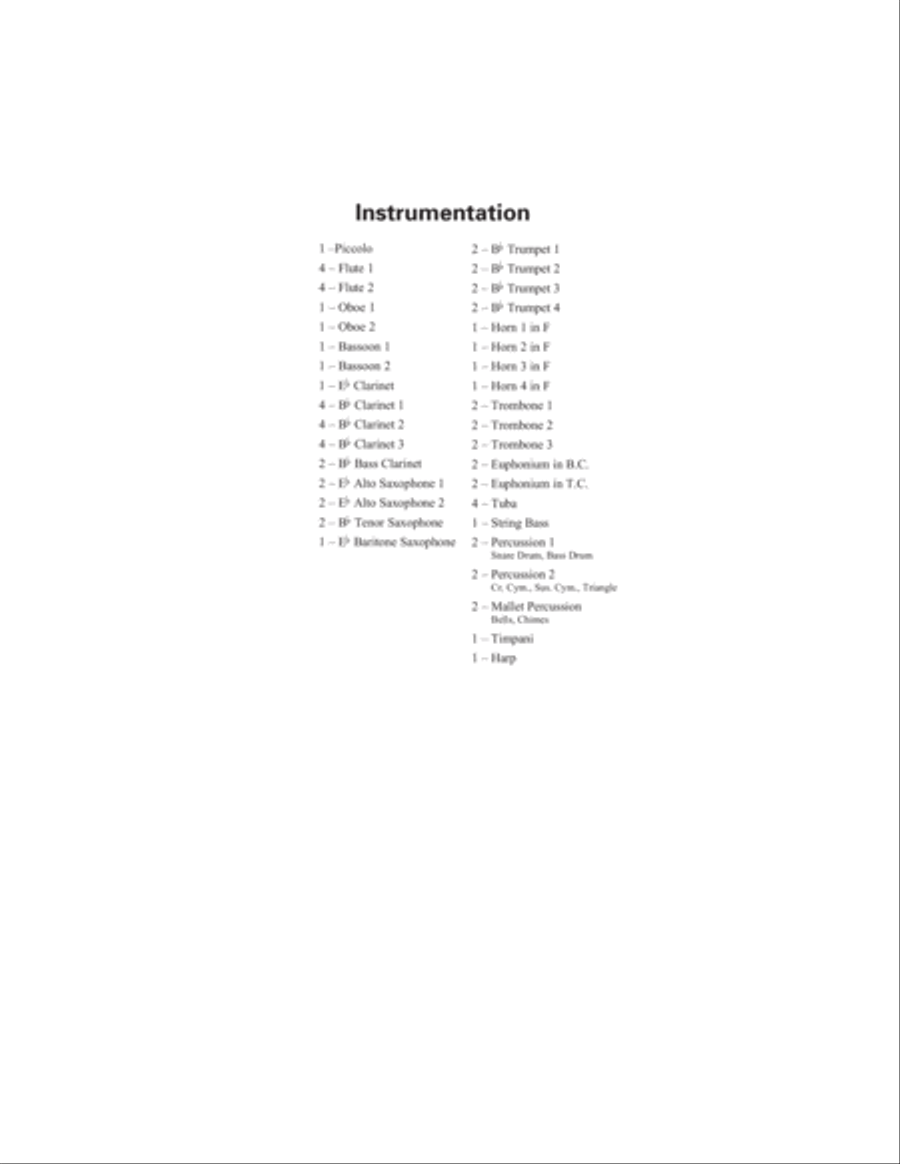Dedication for Band - Conductor Score (Full Score) Concert Band scores gallery preview page 3