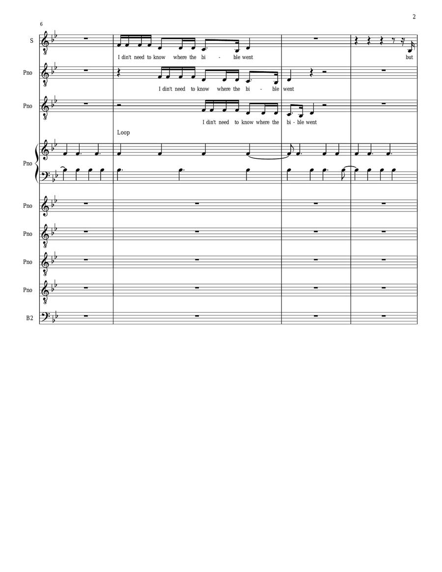 Heavenly Father A Cappella scores gallery preview page 2