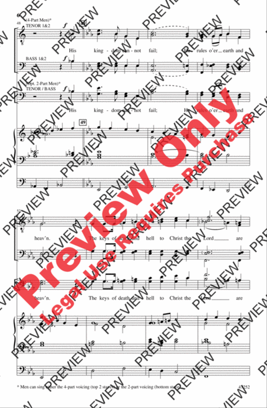 Rejoice, the Lord Is King! 4-Part scores gallery preview page 6