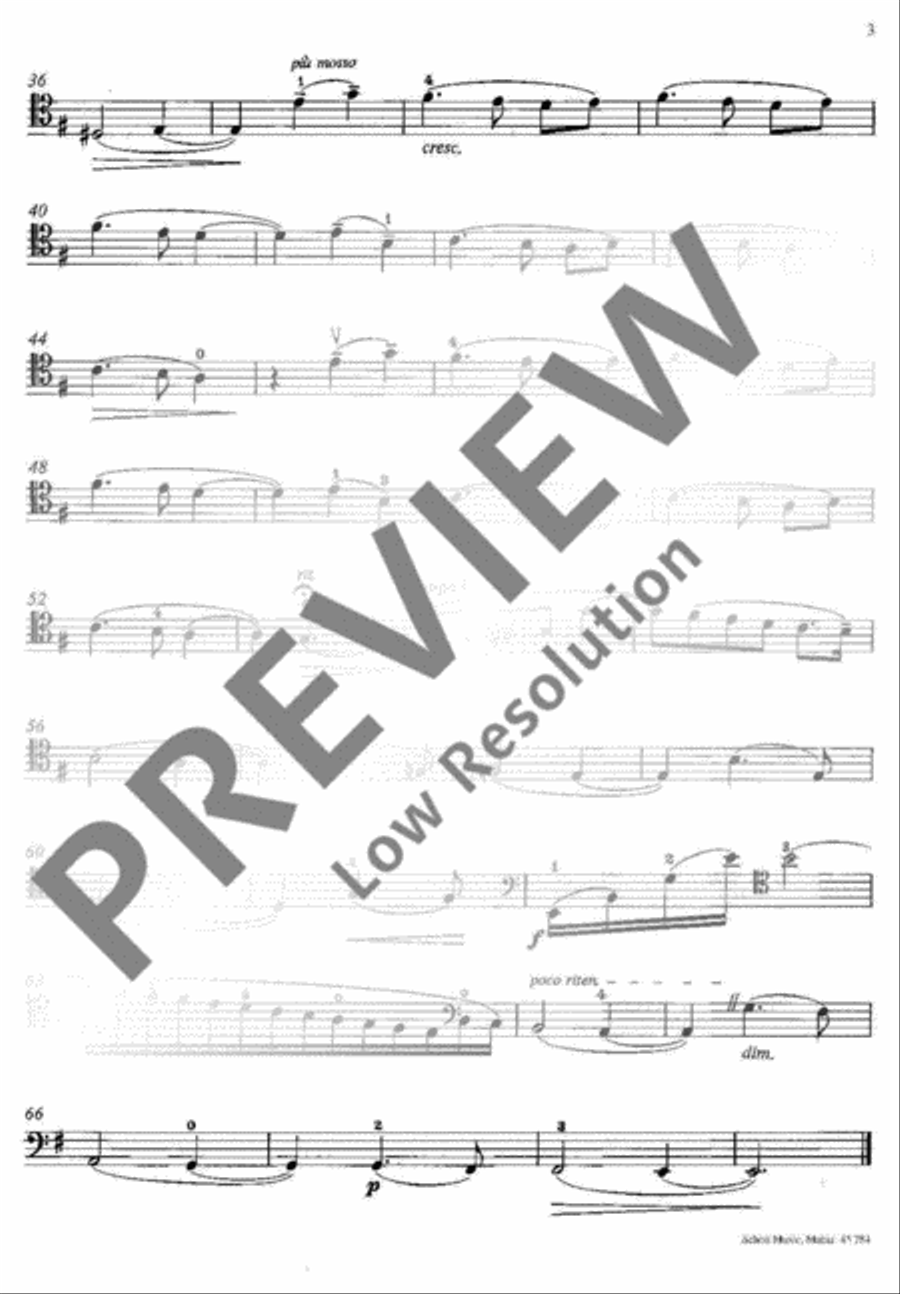 Valse sentimentale Cello scores gallery preview page 9