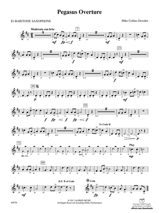 Pegasus Overture: E-flat Baritone Saxophone