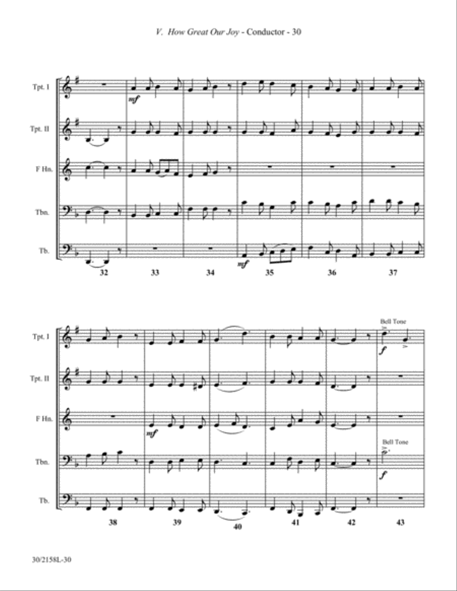 Christmas Suite for Brass Quintet Brass Quintet scores gallery preview page 27