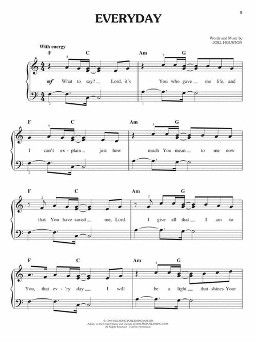 The Hillsong Worship Collection Easy Piano scores gallery preview page 5