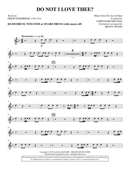 Do Not I Love Thee? - Percussion 1 & 2