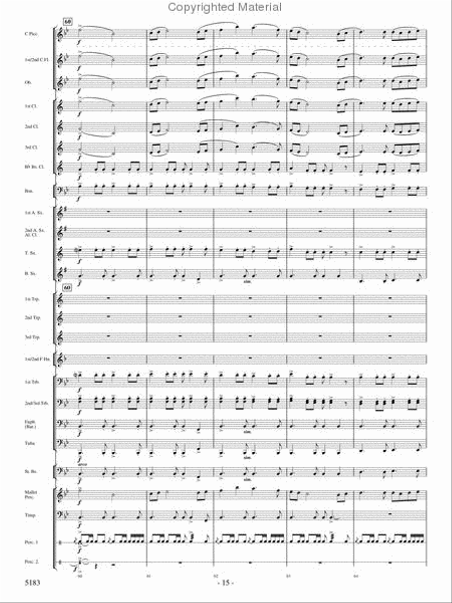 Portrait of Freedom Concert Band scores gallery preview page 14