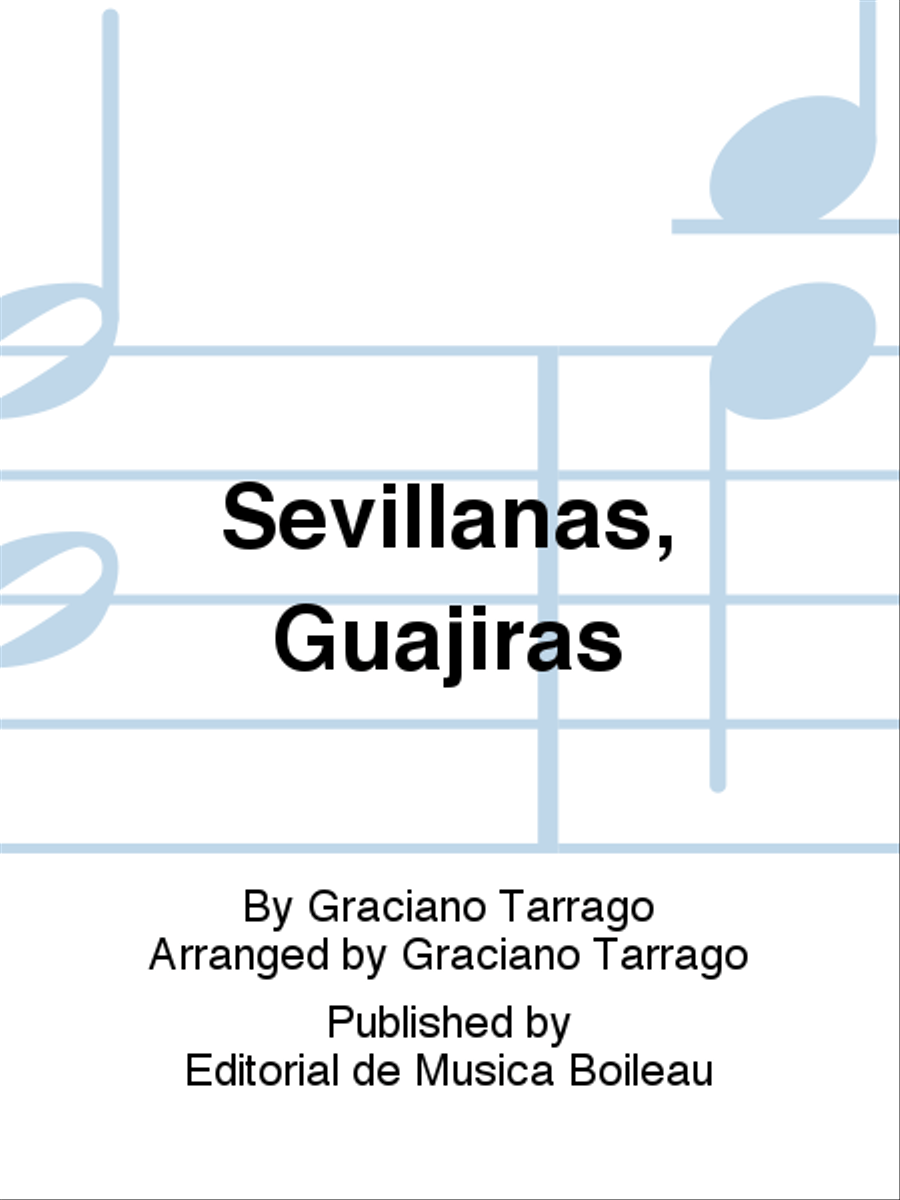 Sevillanas, Guajiras Guitar scores gallery preview page 1