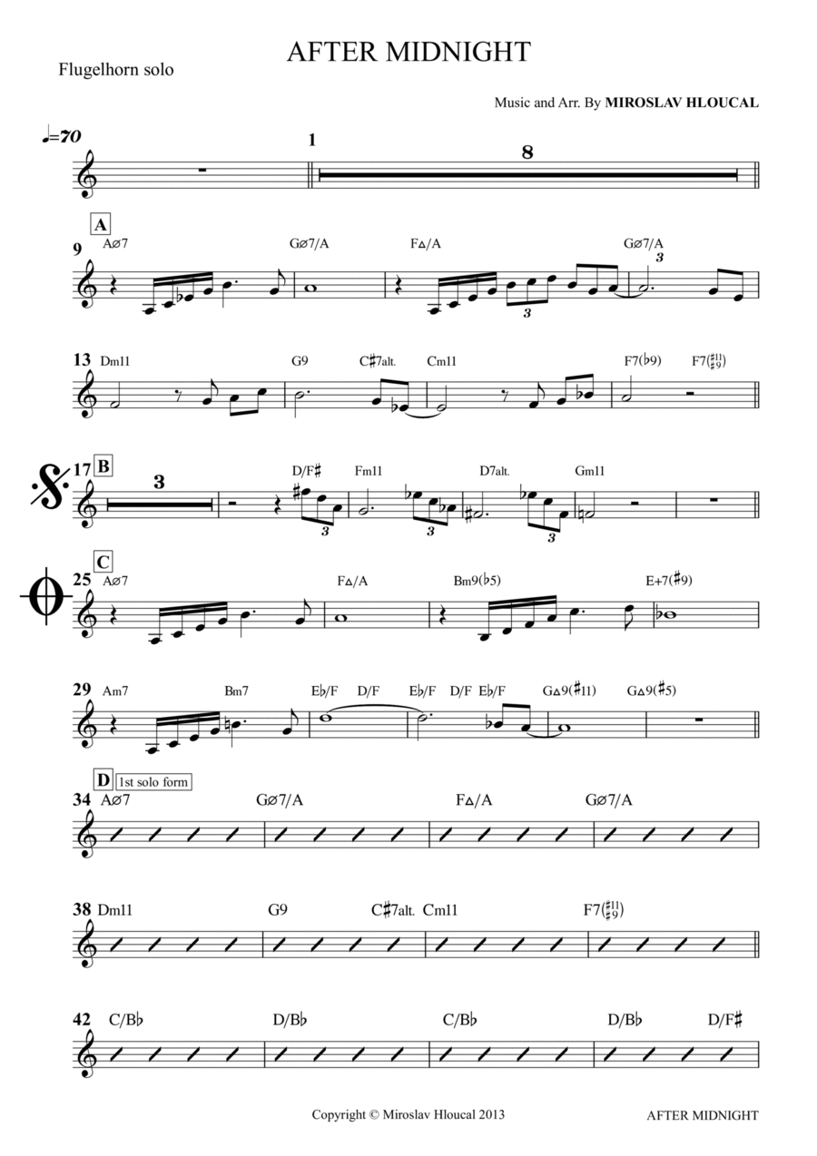 AFTER MIDNIGHT Jazz Ensemble scores gallery preview page 1
