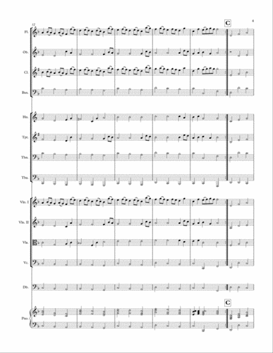 Rondeau from Abdelazer Suite Full Orchestra scores gallery preview page 5