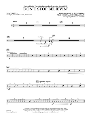 Don't Stop Believin' - Percussion 2