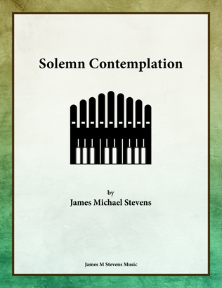 Book cover for Solemn Contemplation - Organ Solo