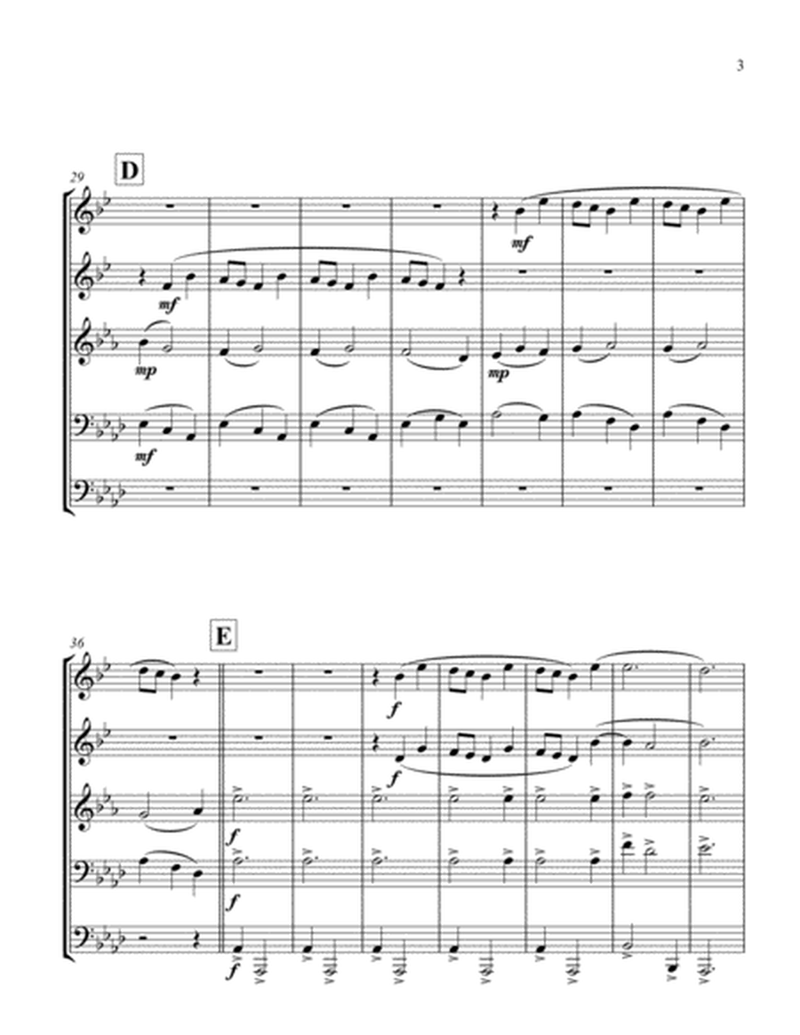 And the Glory of the Lord (excerpt) for Brass Quintet image number null