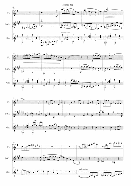 Meinau Rag for flute, clarinet and guitar image number null