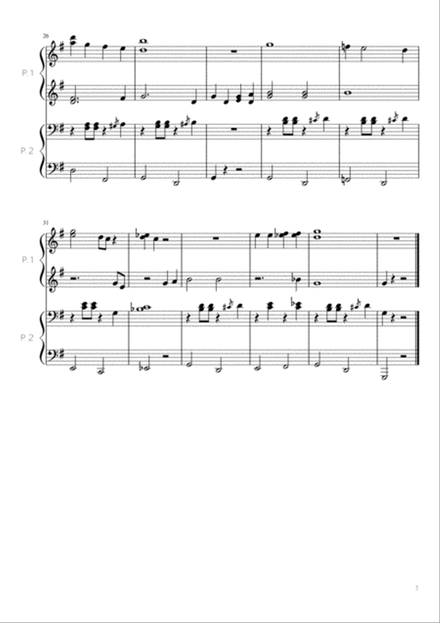 White Christmas White Christmas Easy Piano scores gallery preview page 3