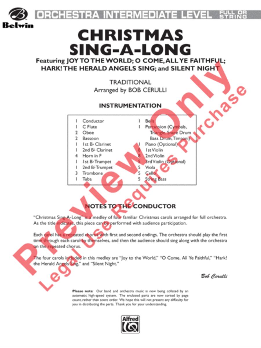Christmas Sing-a-Long Christmas Sing-a-Long Full Orchestra scores gallery preview page 2
