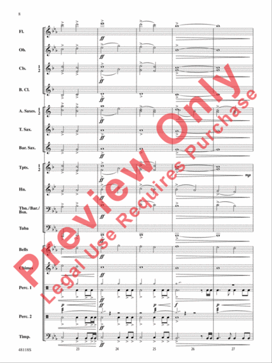 Defenders of the Realm Defenders of the Realm Concert Band scores gallery preview page 9