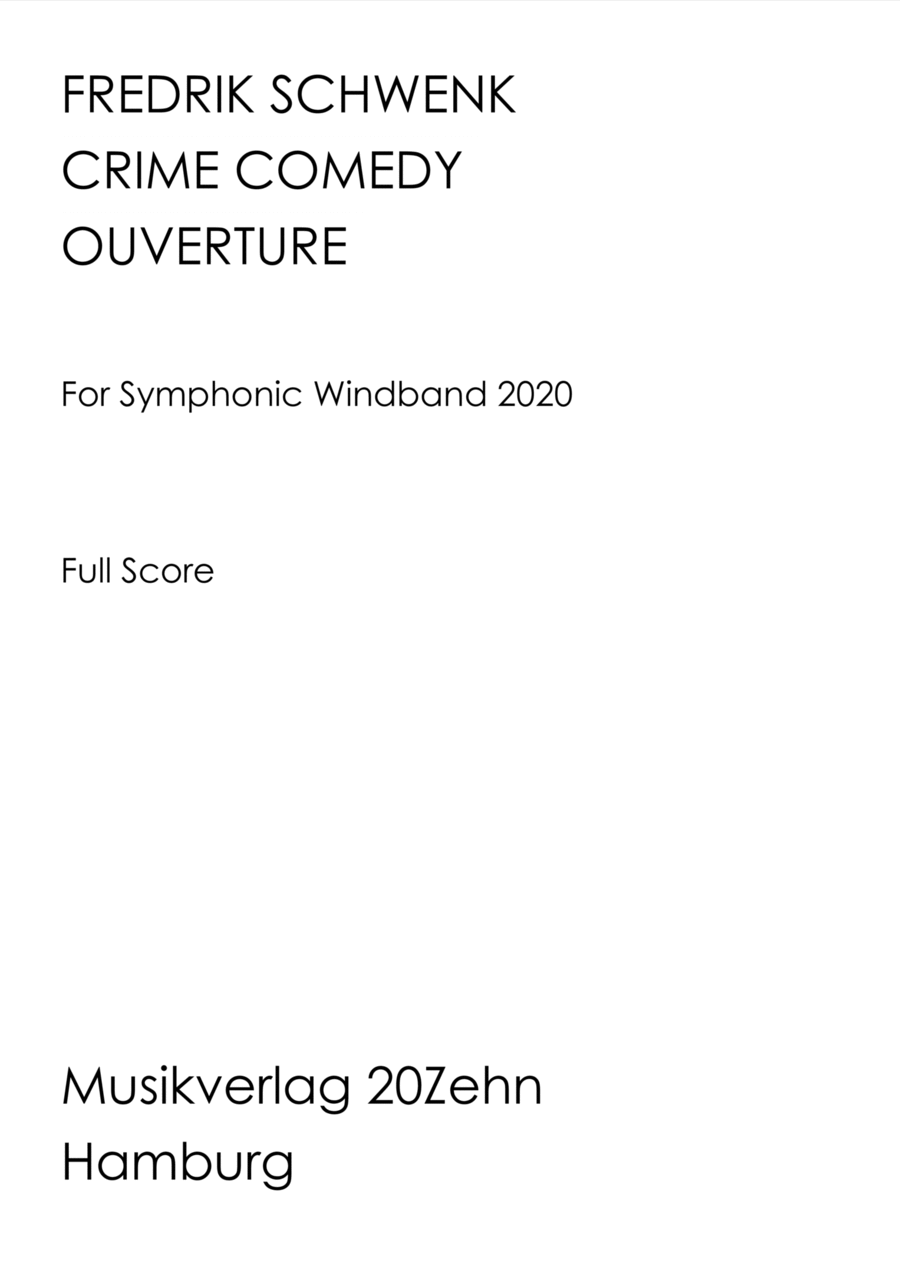 Crime Comedy Ouverture Concert Band scores gallery preview page 1