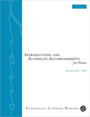 Book cover for Introductions and Alternate Accompaniments for Piano, Volume 9
