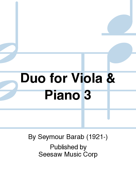 Duo For Viola And Piano 3