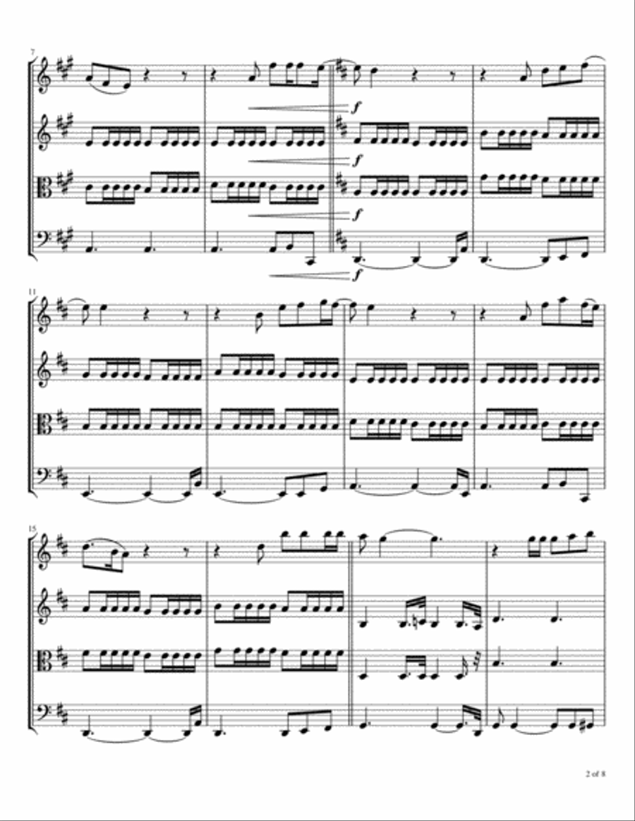 Happy Xmas (war Is Over) String Quartet scores gallery preview page 3