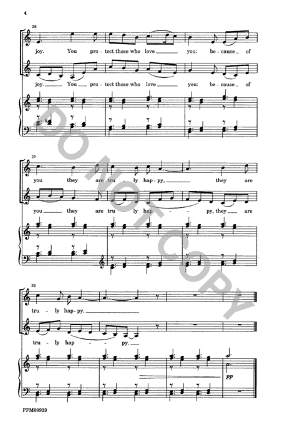 Listen to My Words Lord 4-Part scores gallery preview page 5