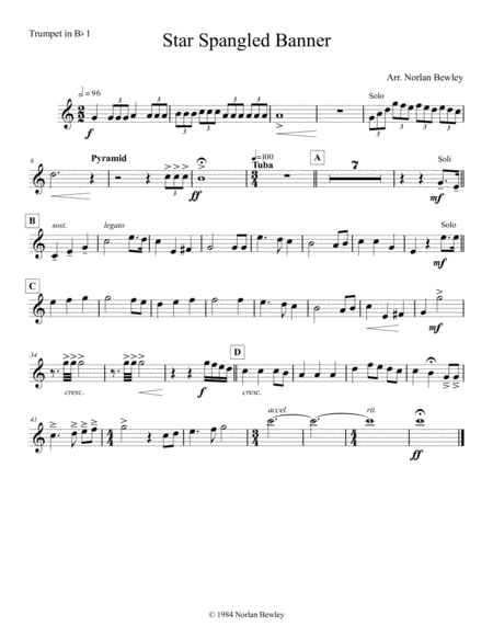 Star Spangled Banner - Brass Quintet image number null