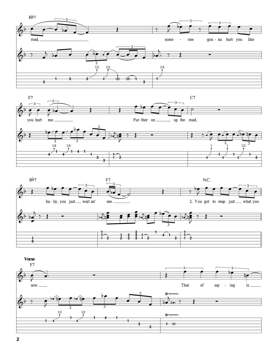Further On Up The Road Acoustic Guitar scores gallery preview page 2