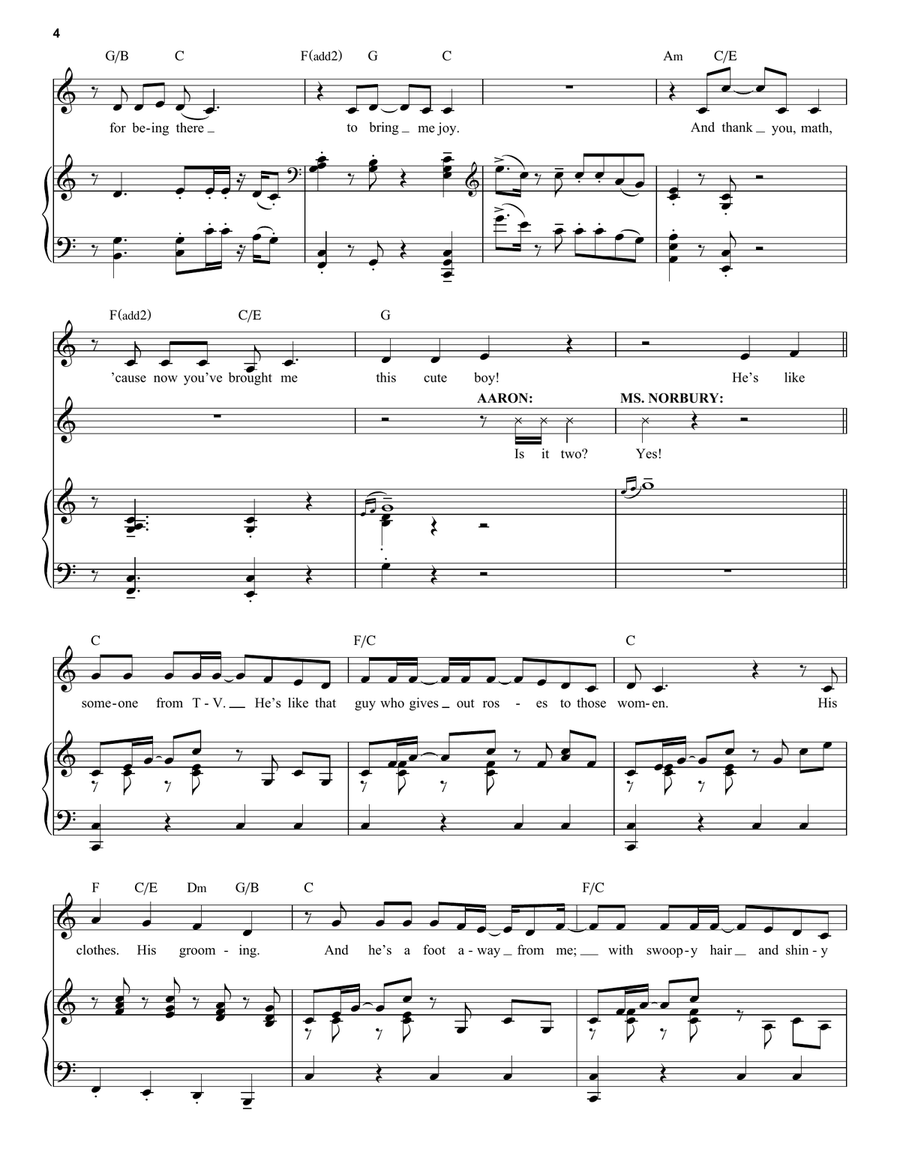 Stupid With Love (from Mean Girls: The Broadway Musical) Voice scores gallery preview page 4