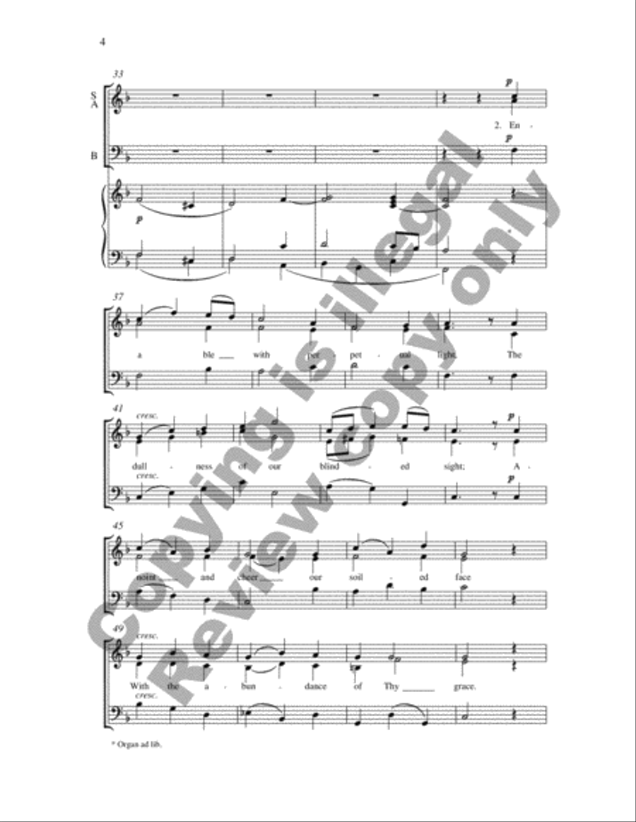 Come, Holy Ghost Come, Holy Ghost 3-Part scores gallery preview page 4