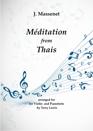 Book cover for Meditation from Thais , arranged for Violin solo with Piano