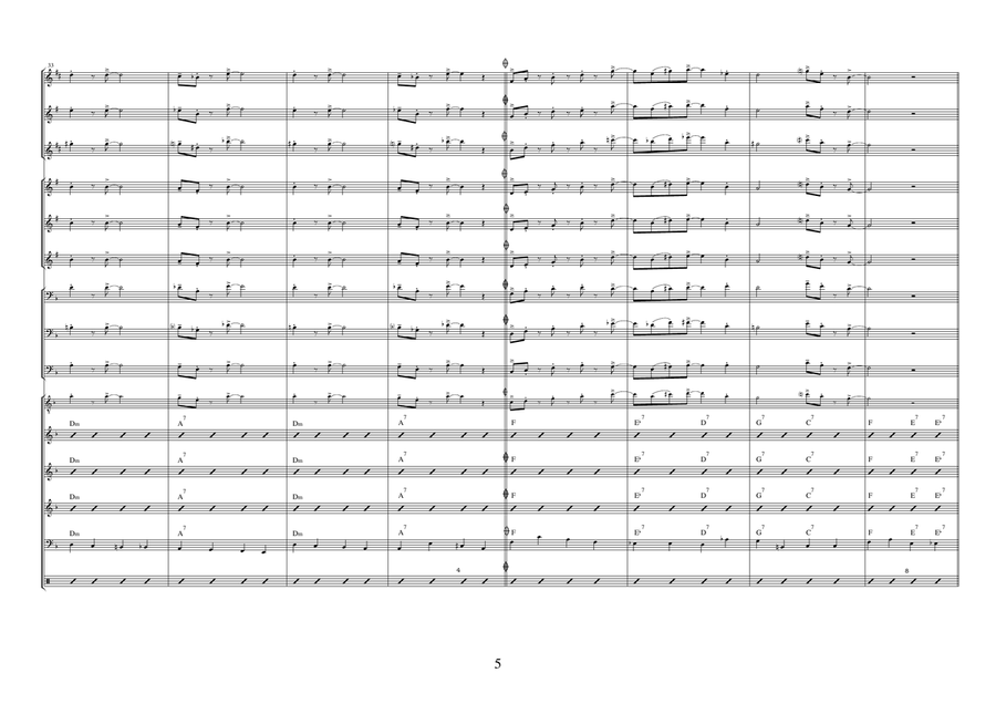 Sweet Georgia Brown Jazz Ensemble scores gallery preview page 5