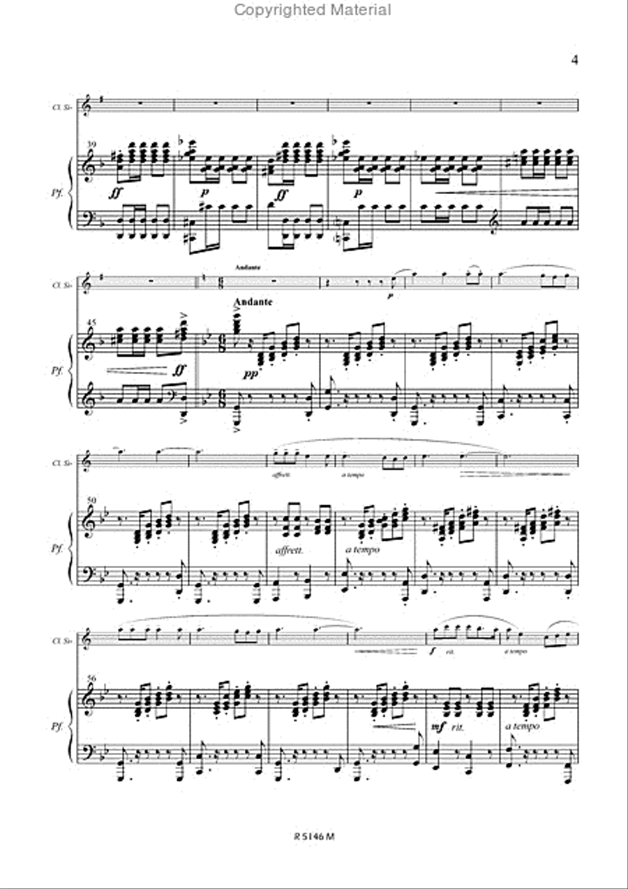Cavalleria rusticana Cavalleria rusticana Clarinet Solo scores gallery preview page 4