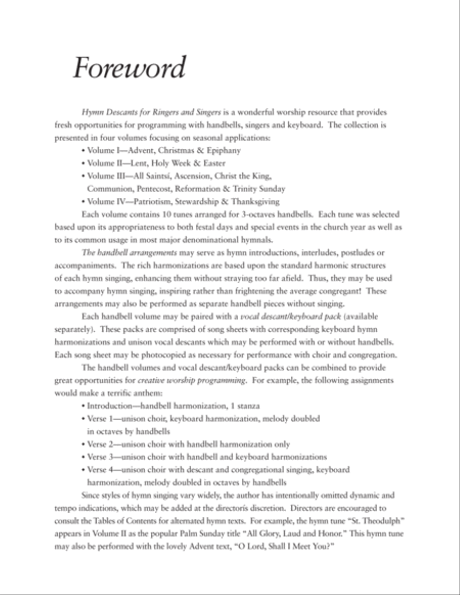 Hymn Descants for Ringers and Singers, Vol. II Choir scores gallery preview page 3