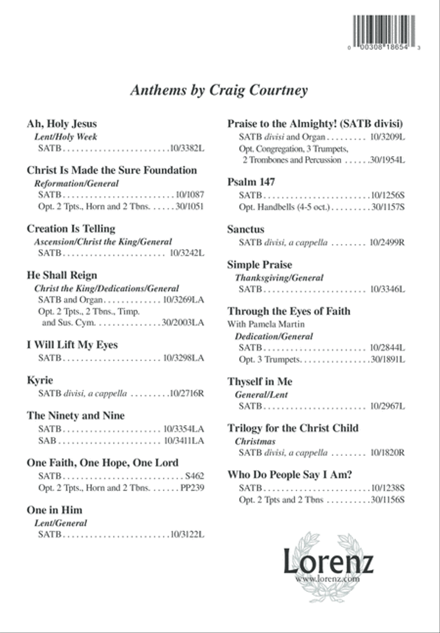 Ah, Holy Jesus Ah, Holy Jesus 4-Part scores gallery preview page 9