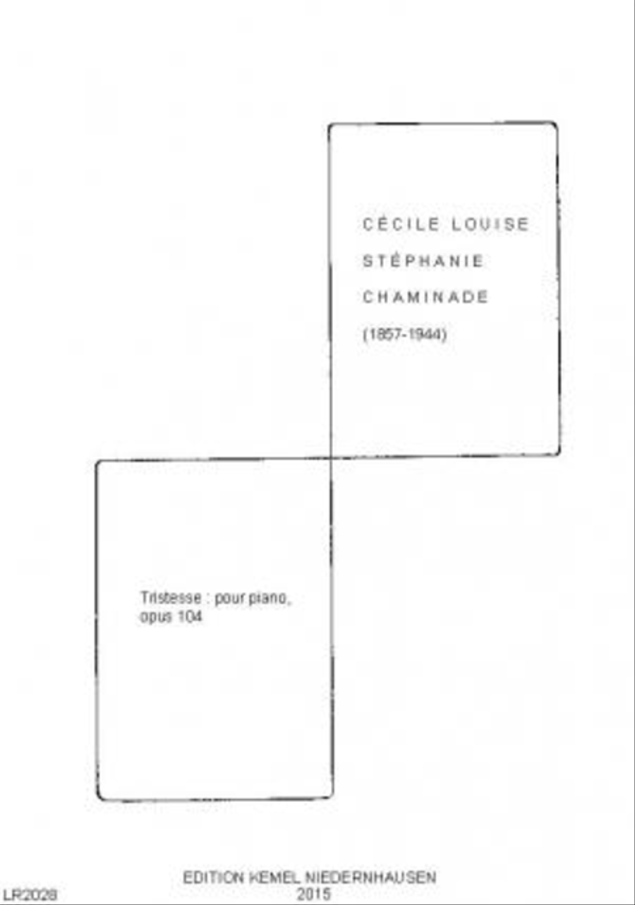 Tristesse Piano Solo scores gallery preview page 1