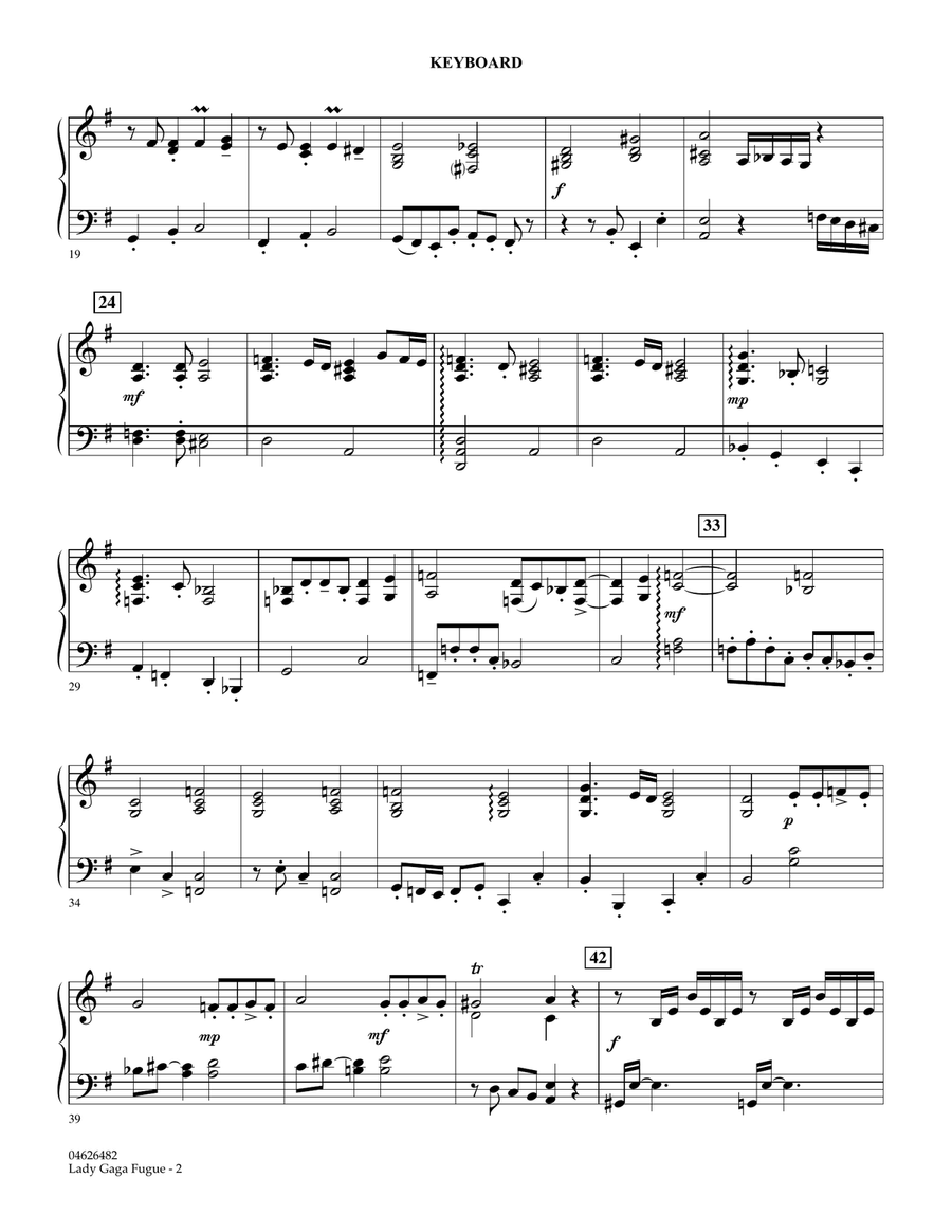Lady Gaga Fugue (based on 