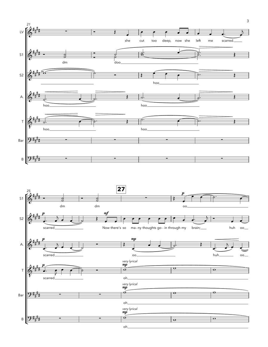 I Fall Apart A Cappella scores gallery preview page 3