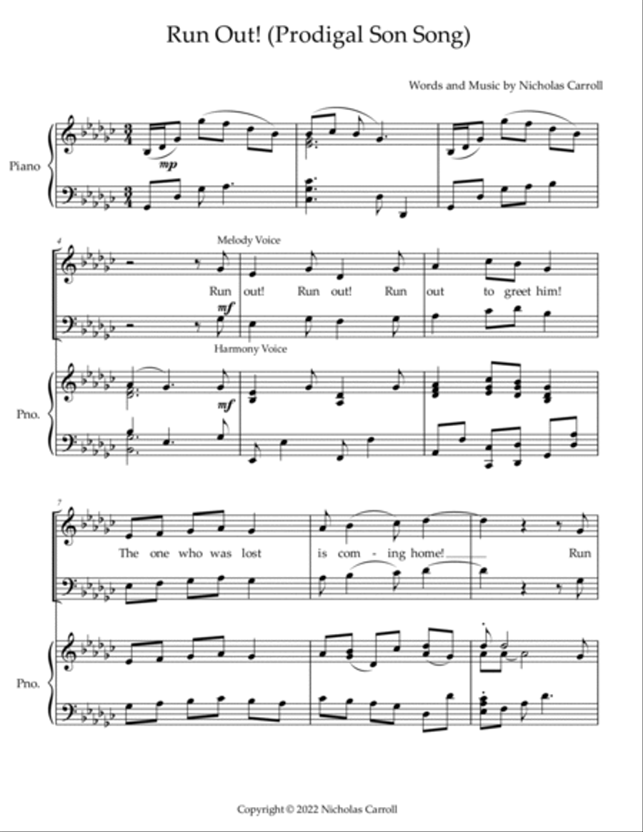 Scripture Songs for Small Choirs Voice scores gallery preview page 3