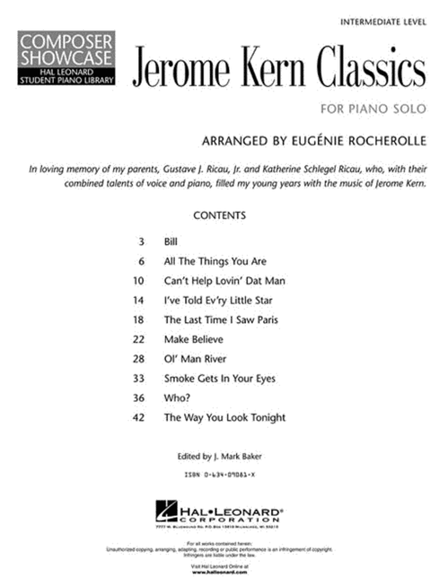 Jerome Kern Classics