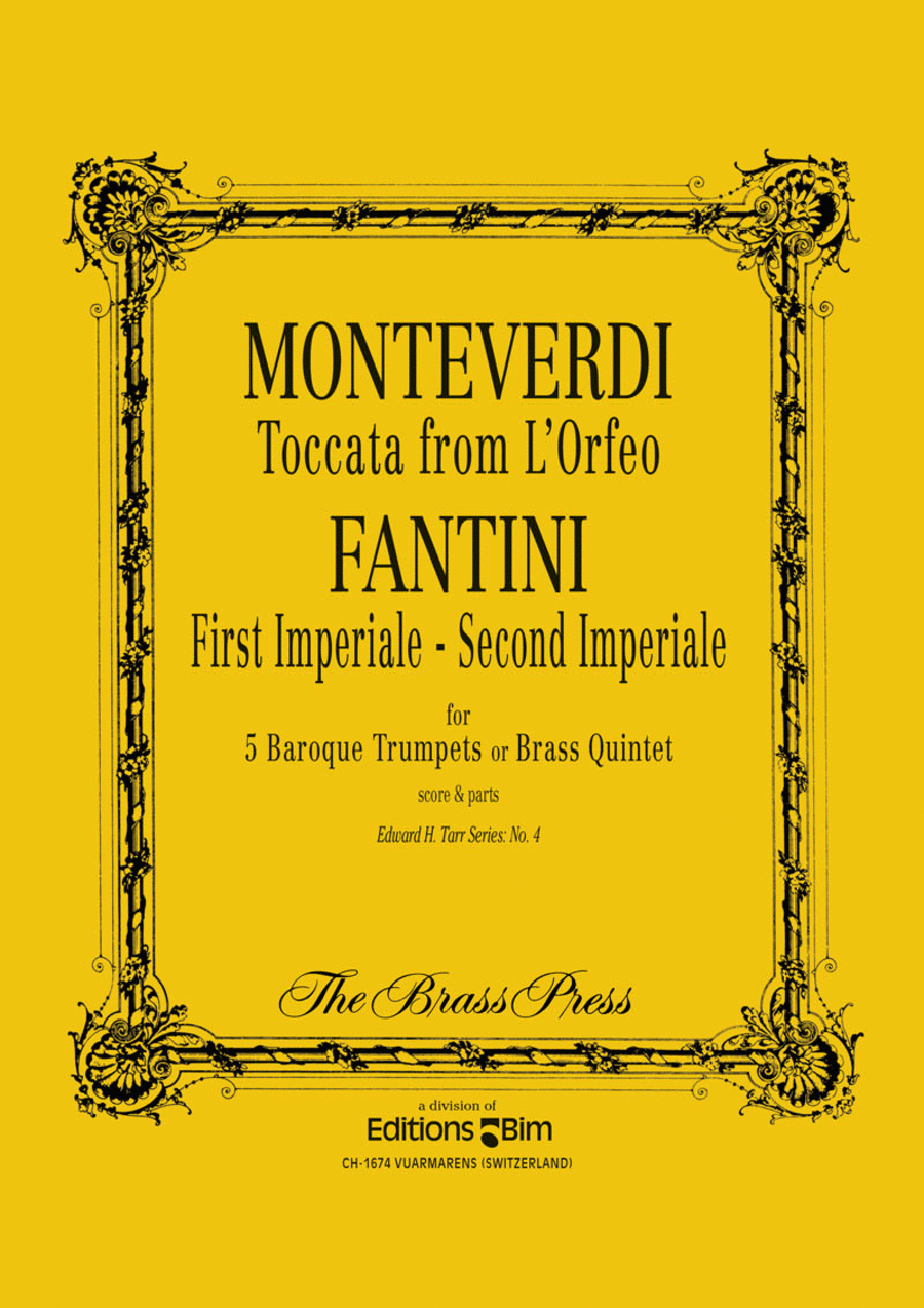 Toccata from Orfeo (+ 1st /2nd Imperiale) Brass Quintet scores gallery preview page 1