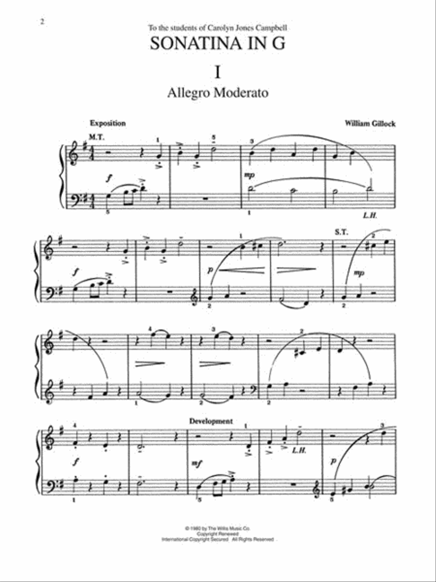 Sonatina in G Piano scores gallery preview page 2