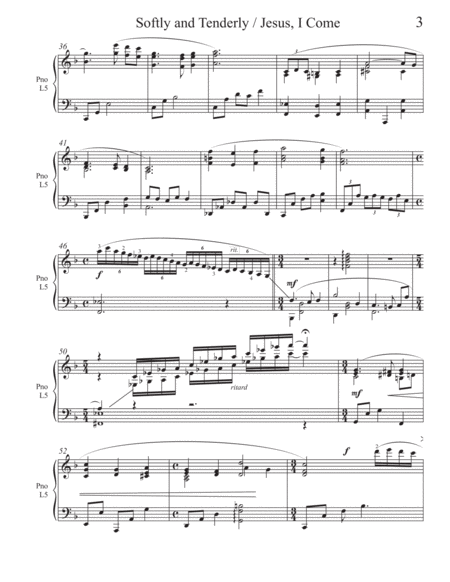 Softly and Tenderly / Jesus I Come (2 for 1 PIANO Standalone Arr's) image number null