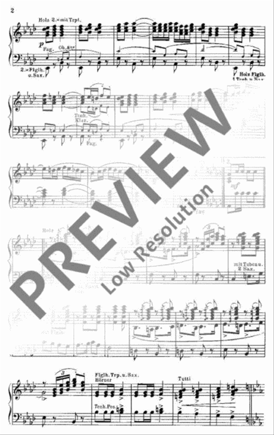 Parade of the Little Dwarfs Concert Band scores gallery preview page 4